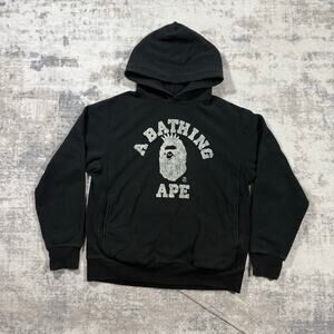 Authentic Bape 2000’s Crown College Logo Hoodie M